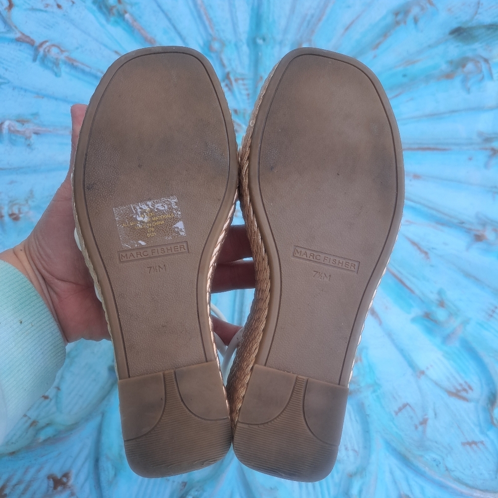 😃MARC FISHER ZEKI WEDGE SANDALS - Picture 6 of 11
